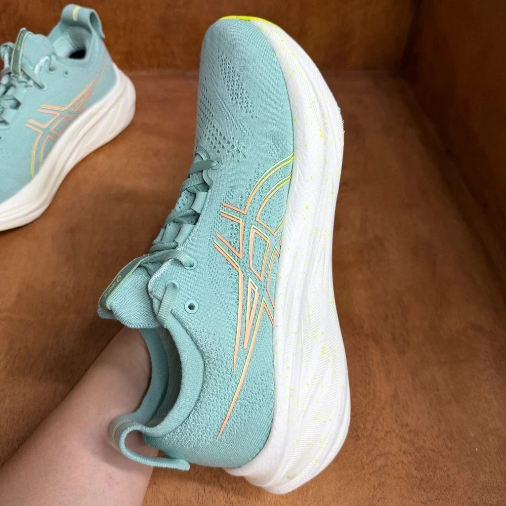 ASICS GEL-Nimbus 26 Running Shoes Womens Size 9 Light Celadon Sneaker 1012B601